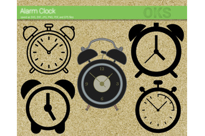 alarm clock svg, svg files, vector, clipart, cricut, download