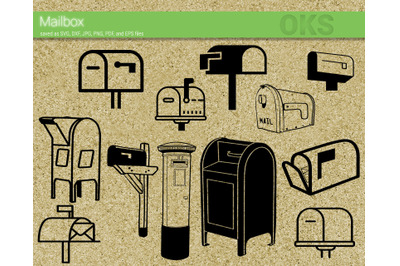 mailbox svg, svg files, vector, clipart, cricut, download