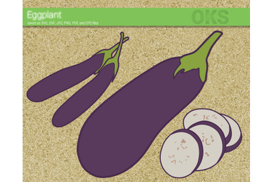 eggplant svg, svg files, vector, clipart, cricut, download