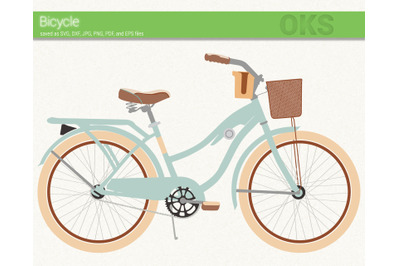 bicycle svg, svg files, vector, clipart, cricut, download