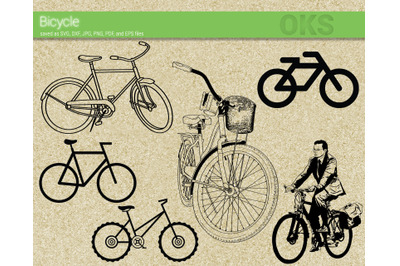 bicycle svg, svg files, vector, clipart, cricut, download