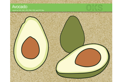 avocado svg, svg files, vector, clipart, cricut, download