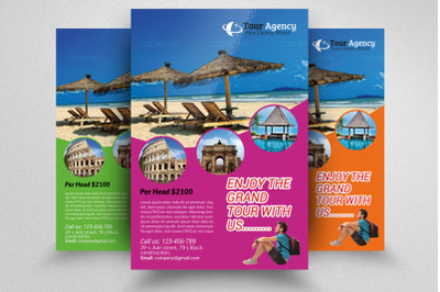 Tour &amp; Travelling Flyer Template