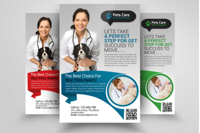 Pet Care &amp;amp; Clinic Flyer Template