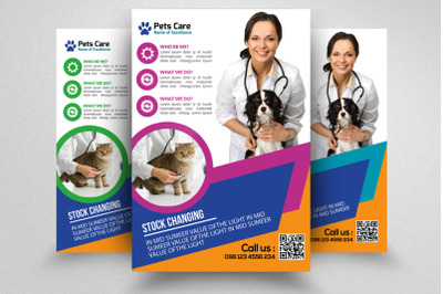 Pet Care &amp;amp; Clinic Flyer Template