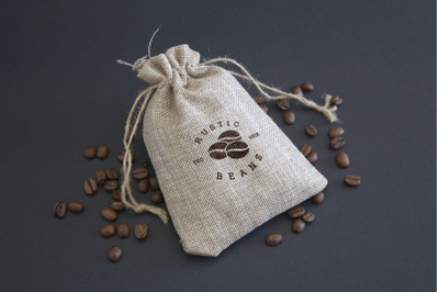 Simple Coffee Beans Logo