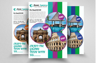 Tour Travel Agency Flyer Template