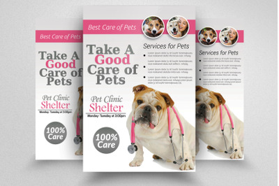 Pets Clinic Flyer Template