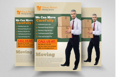 Moving House Service Flyer Template