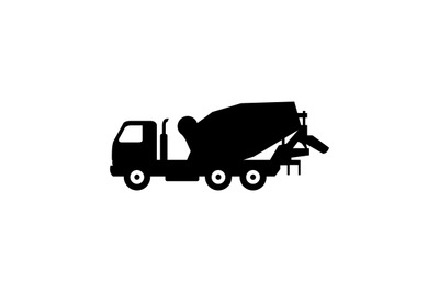 Concrete mixer icon