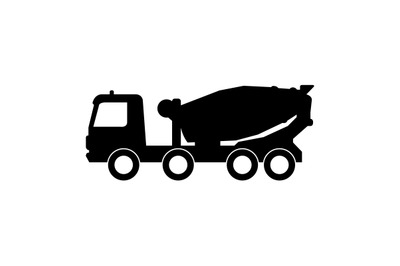 Concrete mixer icon