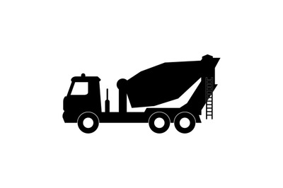 Concrete mixer icon