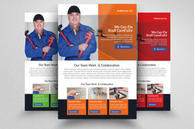 Handyman &amp; Plumber Service Flyer