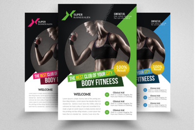 Body Fitness Club Flyer Template