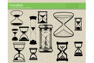 hourglass svg, svg files, vector, clipart, cricut, download