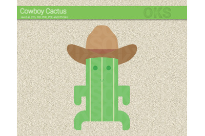 cowboy cactus svg, svg files, vector, clipart, cricut, download