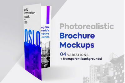 Brochure Mockup Set - Tri-fold