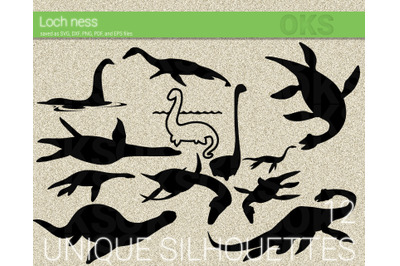 loch ness svg, svg files, vector, clipart, cricut, download