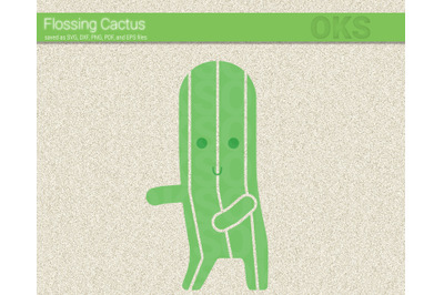 flossing cactus svg, svg files, vector, clipart, cricut, download