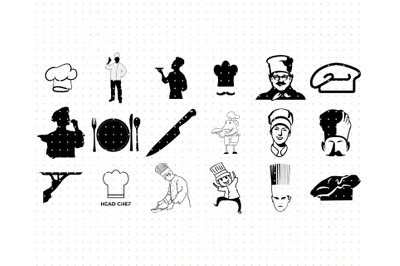 chef svg, svg files, vector, clipart, cricut, download