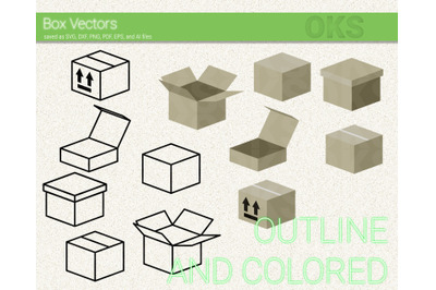 box icons svg, box vectors svg files, vector, clipart, cricut, downloa