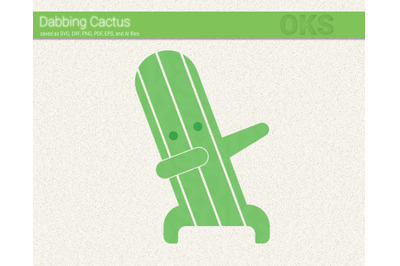 dabbing cactus svg, svg files, vector, clipart, cricut, download