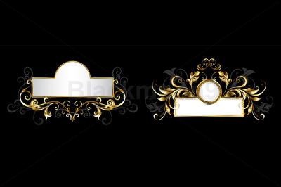 Two Antique Nameplates