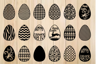 Easter Egg svg, Patterned Easter Eggs,Happy Easter