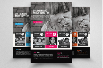 Charity Fundraising Flyer Template