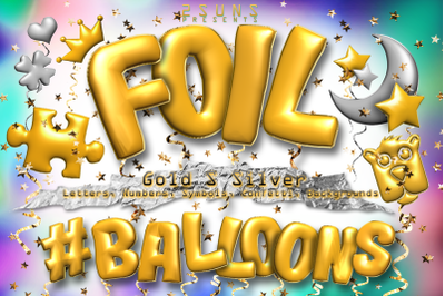 Foil Balloons, Letters, Alphabet, Numbers, symbols, balloons png