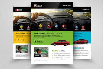 Driving School Flyer Template