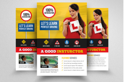 Driving School Flyer Template