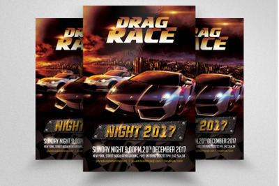 Car Racing Flyer Template