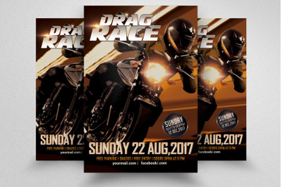 Motorcycle Racing Show Flyer