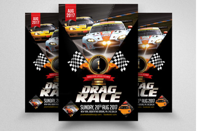 Car Racing Show Flyer Template