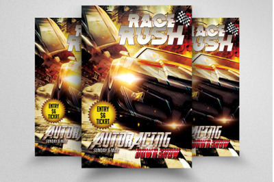 Car Racing Flyer Template