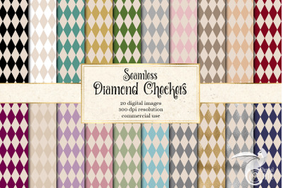 Diamond Checkers Digital Paper