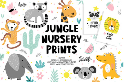 Jungle nursery prints