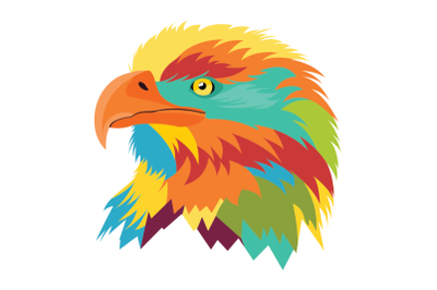 eagle head full colors