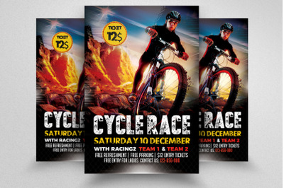 Bicycle Racing Tournament Flyer