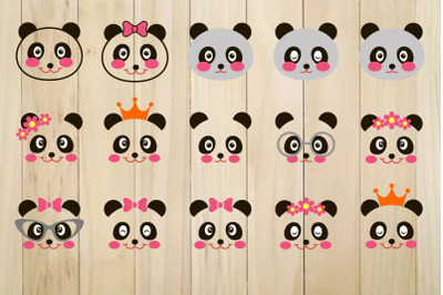 Panda SVG, Panda Face Svg, Panda Clip Art, Panda Head Svg