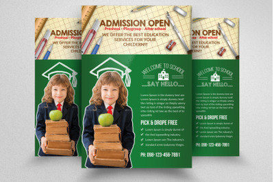 Admission Open Flyer Template