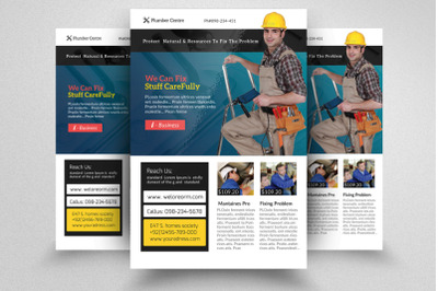 Handyman &amp; Plumber Flyer Template