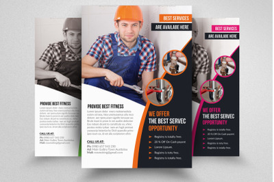 Handyman &amp; Plumber Flyer Template