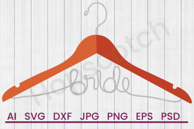 Bride Hanger - SVG File, DXF File