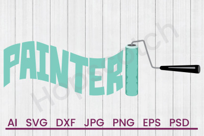 Painter Roller - SVG File, DXF File