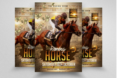 Hourse Racing Flyer Template