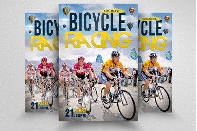 Bicycle Racing Flyer Template