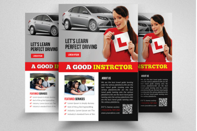 Driving School Flyer Template