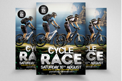 Bicycle Racing Flyer Template